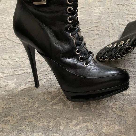 Lesilla leather boots made in Italy - Picture 3 of 16